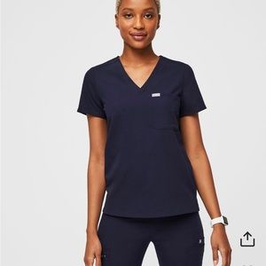 Figs Scrub Set, Navy, Size Medium